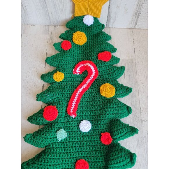 Large crocheted Christmas tree star sign Xmas home - Picture 3 of 9